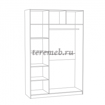 Шкаф комбинированный Ливерпуль 08.45.01, цена 30000 руб. - фото товара, ракурс 2