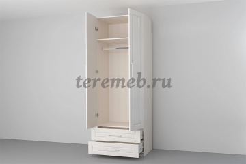 Шкаф 2-х дверный Аллегро-9 МДФ (прованс) - фото товара, ракурс 1