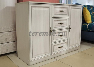 Комод Габриэлла 06.65 (вудлайн кремовый/сандал белый) - фото товара, ракурс 1