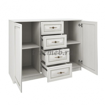 Комод Габриэлла 06.65 (вудлайн кремовый/сандал белый) - фото товара, ракурс 3