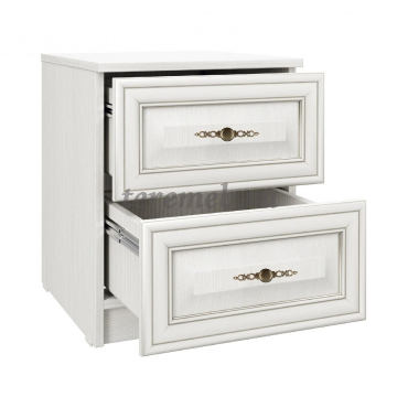 Спальня Габриэлла (вудлайн кремовый/сандал белый), Материалы: ЛДСП; МДФ; ПВХ; ДВП;, Зеркало; Металл, Цвет: Вудлайн кремовый/Сандал белый