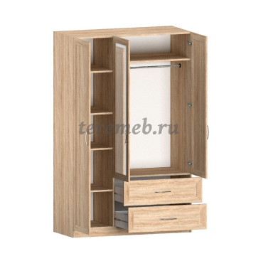 Шкаф 3-х дверный Классика 7.016z с зеркалом - фото товара, ракурс 1