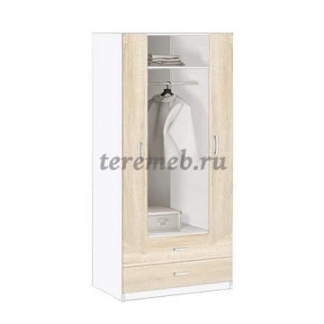 Шкаф 2-х дверный с ящиками Лотос 8.024, Артикул 1508723, Размеры (ДхГхВ): 1005 х 540 х 2380 мм