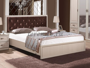 Кровать 1,6 Габриэлла 06.02-03 (вудлайн кремовый/сандал белый) - фото товара, ракурс 1