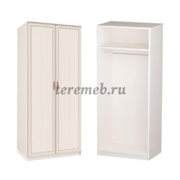 Шкаф 2-х дверный Габриэлла 06.14 (вудлайн кремовый/сандал белый) - фото товара, ракурс 1