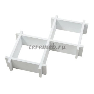 Полка навесная JW-234 (белый), цена 1150 руб. - фото товара, ракурс 2