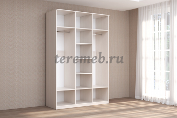 Шкаф 3-х дверный Кэт-4 (бодега светлый/кайман белый), цена 26800 руб. - фото товара, ракурс 2