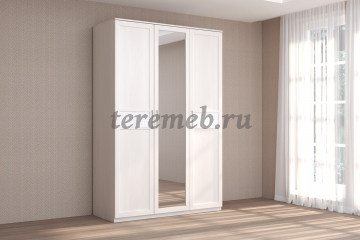 Шкаф 3-х дверный Кэт-4 (бодега светлый/кайман белый) - фото товара, ракурс 1