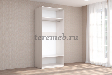 Шкаф 2-х дверный Кэт-4 (бодега светлый/кайман белый), цена 15650 руб. - фото товара, ракурс 2