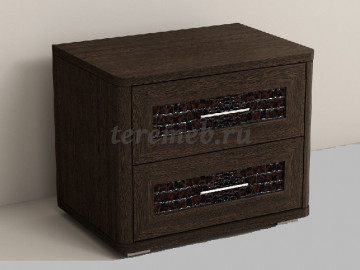 Тумба прикроватная Кэт-4 (венге/кайман коричневый) - фото товара, ракурс 1