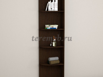 Стеллаж угловой Кэт-4 (венге) - фото товара, ракурс 1