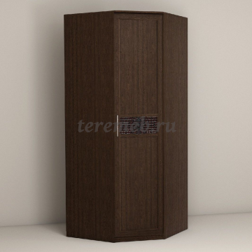 Шкаф угловой Кэт-4 (венге/кайман коричневый) - фото товара, ракурс 1