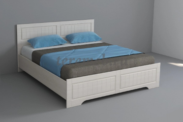 Кровать 1,6 Кэт-2 Кантри арт.017 с настилом, цена 14800 руб. - фото товара, ракурс 2