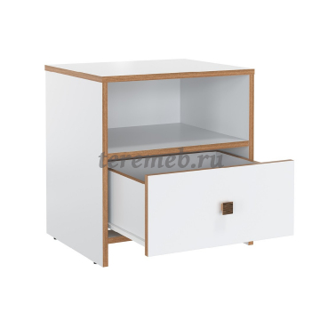 Спальня Дакота, Материалы: ЛДСП; ПВХ; ДВП; Металл, Цвет: Белый/Дуб сонома