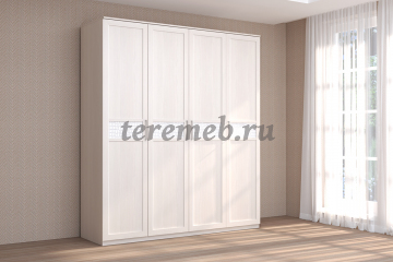 Шкаф 4-х дверный Кэт-4 (бодега светлый/кайман белый) - фото товара, ракурс 1