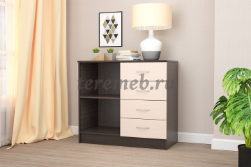 Комод Кэт-7 1 створка, 4 ящика, цена 7050 руб. - фото товара, ракурс 2