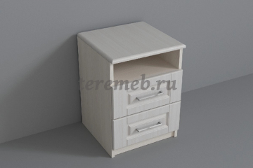 Спальня Кэт-6 Кантри вариант 4, Материалы: ЛДСП; МДФ; ПВХ; ДВП; Зеркало; Металл, Цвет: Бодега светлый/Сандал белый