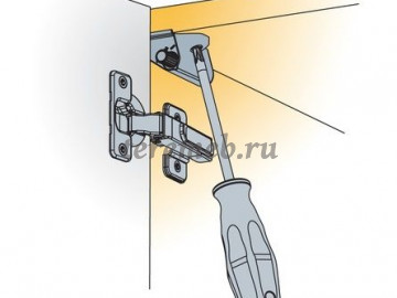Демпфер мягкого закрывания двери Glissando CR, Материалы: Пластик, Цвет: Серый