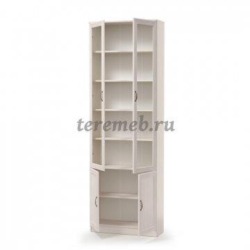 Шкаф комбинированный В-19 Оливия (вудлайн кремовый/аруша венге), цена 13450 руб. - фото товара, ракурс 2