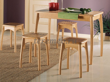 Стол обеденный Массив с решёткой - фото товара, ракурс 1