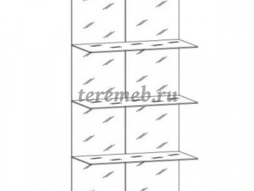 Шкаф для книг Гарун 207, Производитель: Уют Сервис, Страна: Россия