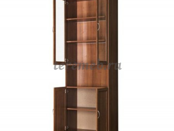 Шкаф для книг Гарун 207, Материалы: ЛДСП; МДФ; ПВХ; ДВП; Стекло, Цвет: Арктика, Дуб сонома, Венге/Дуб молочный