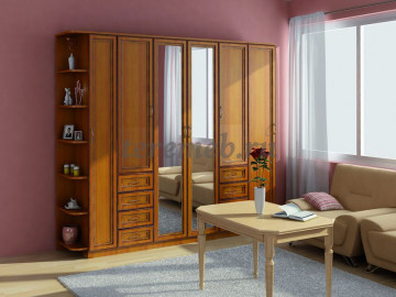 Стеллаж угловой Гарун 300, Материалы: ЛДСП; ПВХ, Цвет: Арктика, Дуб сонома, Венге