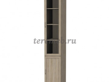 Шкаф для книг Гарун 201 правый, Артикул 2019307, Размеры (ДхГхВ): 360 х (490-370) х 2216 мм