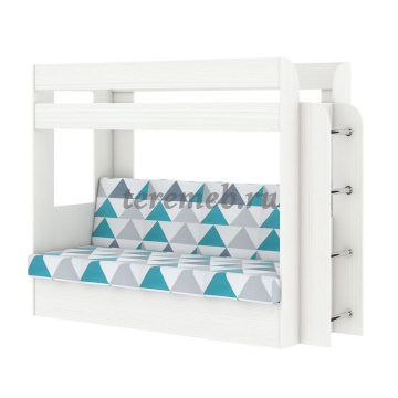 Кровать-диван Карамель 75 (бодега светлый/ткань nils mint) - фото товара, ракурс 1