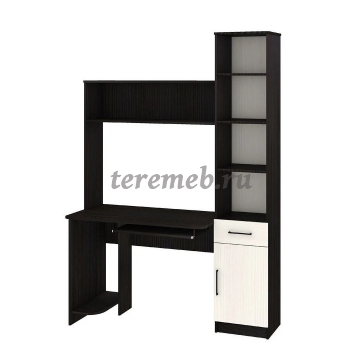 Стол компьютерный Интел-2 (бодега тёмный/бодега светлый), Артикул СК-1589, Размеры (ДхГхВ): 1500 х 600 х 2000 мм