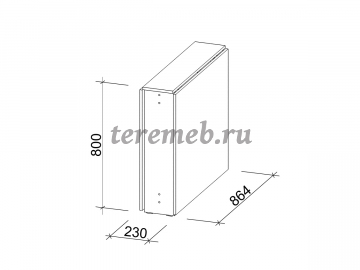 Стол-книжка СтК-8 (дуб сонома/белый) - фото товара, ракурс 3