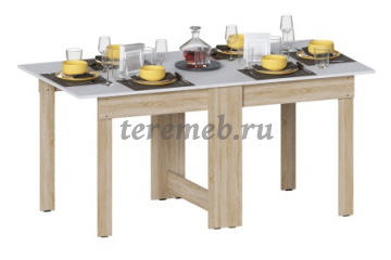 Стол-книжка СтК-8 (дуб сонома/белый), цена 5050 руб. - фото товара, ракурс 2