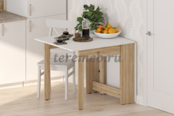 Стол-книжка СтК-8 (дуб сонома/белый) - фото товара, ракурс 1