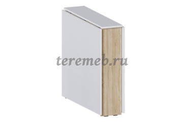 Стол-книжка СтК-8 (дуб сонома/белый), Артикул С-1649, Размеры (ДхГхВ): в сложенном виде:, 865 х 230 х 805 мм, в разложенном виде:, 1714 х 865 х 805 мм