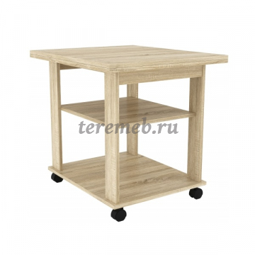 Стол журнальный раскладной Консул НМ 011.67 Х (дуб сонома), Артикул СЖ-1725, Размеры (ДхГхВ): в сложенном виде:, 700 x 600 х 650 мм, в разложенном виде:, 1200 х 700 x 634 мм