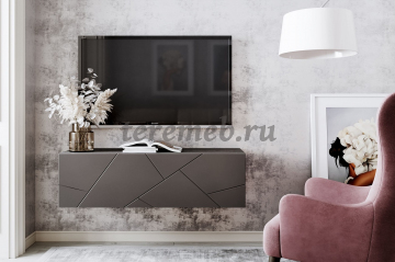 Тумба Саммит НМ 011.86 Х (анкор тёмный/графит) - фото товара, ракурс 3