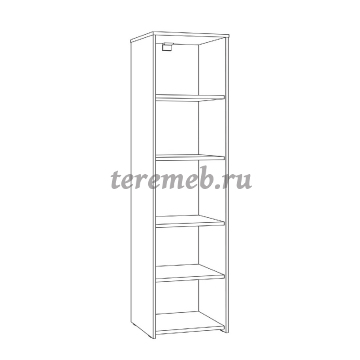 Шкаф комбинированный Торонто 13.13, цена 5300 руб. - фото товара, ракурс 2