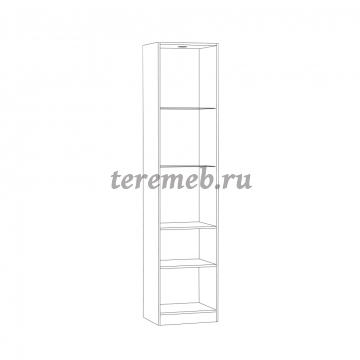 Шкаф-витрина Ливерпуль, цена 13550 руб. - фото товара, ракурс 2