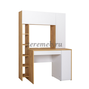 Стол компьютерный Комфорт 12.71 (дуб крафт золотой/аляска белая), Артикул СК-1951, Размеры (ДхГхВ): 1167 х 602 х 1654 мм