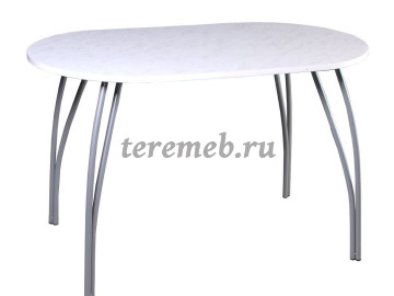 Стол обеденный на металлической опоре 1200х700 - фото товара, ракурс 1