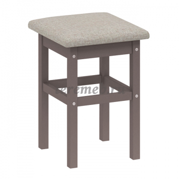 Табурет мягкая крышка Массив прямая нога - фото товара, ракурс 1