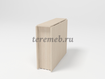 Стол-книжка СтК-22 (дуб молочный), Артикул С-2019, Размеры (ДхГхВ): в сложенном виде:, 865 х 270 х 740 мм, в разложенном виде I:, 1650 х 865 х 740 мм, в разложенном виде II:, 2250 х 865 х 740 мм