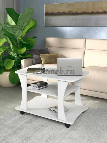Стол журнальный СЖ-1 (белый) - фото товара, ракурс 1