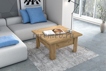 Стол-трансформер Диал (дуб крафт золотой) - фото товара, ракурс 1