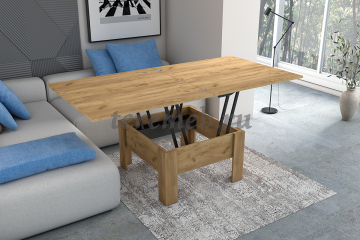 Стол-трансформер Диал (дуб крафт золотой), цена 10400 руб. - фото товара, ракурс 2