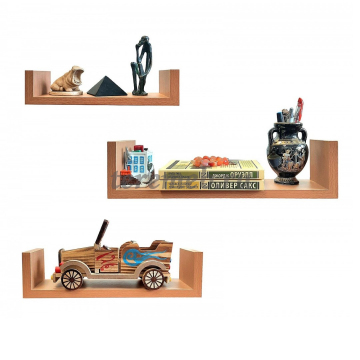 Полка навесная JW238 (бук) - фото товара, ракурс 1