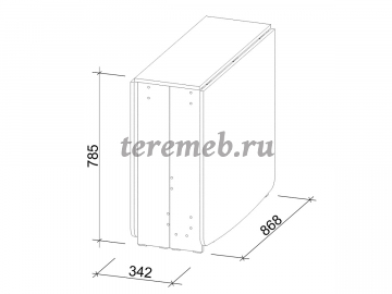 Стол-книжка СтК-7 Элефант (венге) - фото товара, ракурс 3