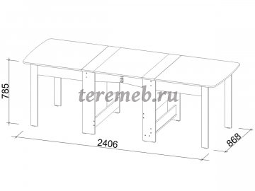 Стол-книжка СтК-7 Элефант (венге), Материалы: ЛДСП; ПВХ, Цвет: Венге