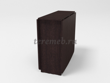 Стол-книжка СтК-7 Элефант (венге), Артикул С-2058, Размеры (ДхГхВ): в сложенном виде:, 868 x 342 х 780 мм, в разложенном виде I:, 987 x 868 х 780 мм, в разложенном виде II:, 1814 x 868 х 780 мм, в разложенном виде III:, 2406 x 868 х 780 мм