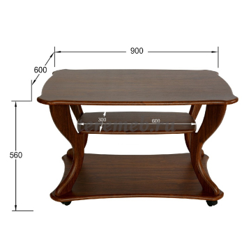Стол журнальный Маэстро СЖ-02 (орех), цена 9000 руб. - фото товара, ракурс 2